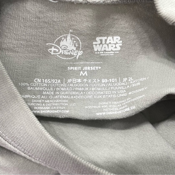Disney Star Wars The Mandalorian Spirit Jersey Adult Unisex Medium Gray Shirt 15 - Picture 11 of 12